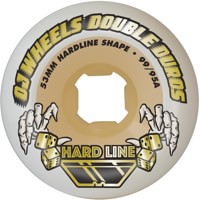 OJ Double Duro Hardline Skateboard Wheels - white/gum (99a/95a)