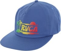 RVCA Vibrations Snapback Hat - federal blue