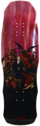 Welcome Torment 9.85 Dark Lord Shape Skateboard Deck - dark red stain