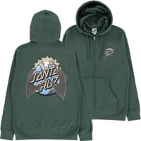 Santa Cruz Kendall End Of The Dot Zip Hoodie - alpine green