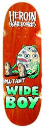 Heroin Mutant Wide Boy 10.28 Skateboard Deck - orange