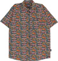 Patagonia Go To S/S Shirt - salmon energy: old growth green