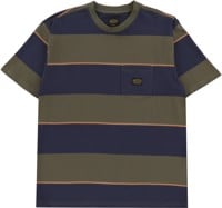 RVCA Dayshift Stripe T-Shirt - moody blue