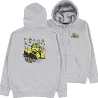 Anti-Hero Anti-Hiero Zip Hoodie - grey heather/black-yellow