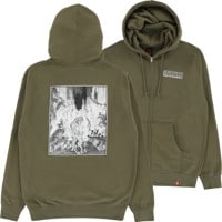 Spitfire Inferno K.T.U.L. Zip Hoodie - army/black-white