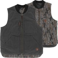 Brixton Builders Abraham Reversible Vest Jacket - bark camo