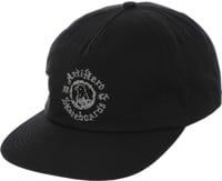 Anti-Hero Pigeon Motion Snapback Hat - black/charcoal