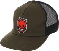 Spitfire Bighead Fill Trucker Hat - olive/black