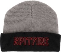 Spitfire Spitball Cuff Beanie - charcoal/black