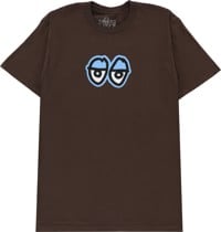 Krooked Eyes LG T-Shirt - brown/blue-black-white
