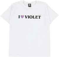 Violet I Love Violet T-Shirt - white