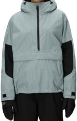 686 Women's Outline Anorak Jacket - dusty marine grid