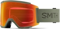 Smith Squad XL ChromaPop Goggles + Bonus Lens - fatigue green/everyday red mirror + storm yellow flash lens