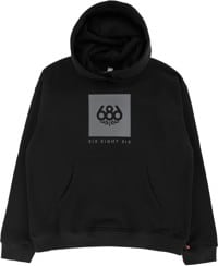 686 Knockout Logo Premium Heavyweight Pullover Hoodie - black print