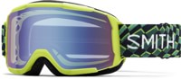 Smith Kids Daredevil Snowboard Goggles - electric lime left turn/blue sensor mirror lens