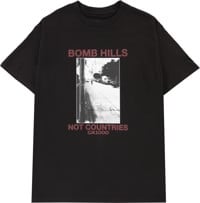 GX1000 Bomb Hills Not Countries T-Shirt - black/burgundy