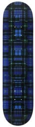 GX1000 OG Logo Tartan 8.0 Skateboard Deck - blue