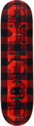 GX1000 OG Logo Tartan 8.75 Skateboard Deck - red