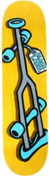 Black Label Crutch 8.25 Skateboard Deck - yellow