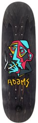 Black Label Jason Adams Smoking Section 9.5 Custom Egg Shape Skateboard Deck - black