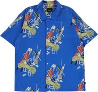 HUF Skidrokyo Resort S/S Shirt - royal