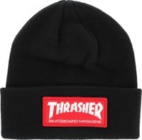 Thrasher Skate Mag Patch Beanie - black