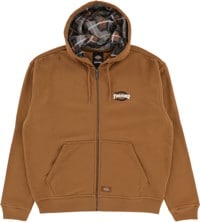 Dickies Thrasher X Dickies Zip Hoodie - brown duck