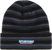 Tactics Throwback Logo Beanie - dark stripe