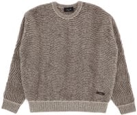 Dime Mohair Wave Knit Sweater - camel