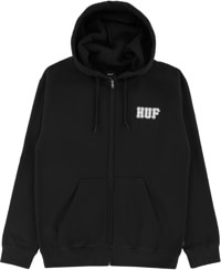 HUF Classic Logo Zip Hoodie - black