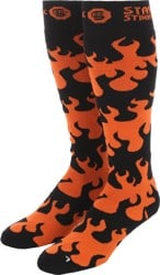 Airblaster Flames Midweight Snowboard Socks - flames