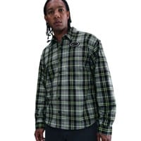 Nike SB Koston Flannel Shirt - dark smoke grey/volt
