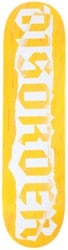 Disorder Ripped Logo 8.25 Skateboard Deck - yellow
