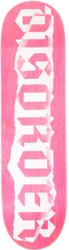 Disorder Ripped Logo 8.5 Skateboard Deck - pink