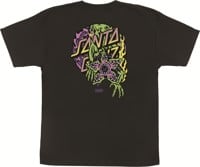 Santa Cruz Stranger Things Demogorgon Dot T-Shirt - black