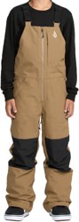 Volcom Kids Barkley Insulated Bib Overall Pants - bronze