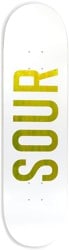 Sour Sour Army 8.0 Skateboard Deck - white/yellow