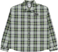 Nike SB Koston Flannel Shirt - dark smoke grey/volt