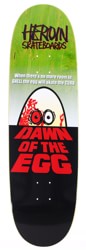 Heroin Dawn of The Egg 9.4 Razor Edge Skateboard Deck - green
