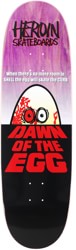 Heroin Dawn of The Egg 9.4 Razor Edge Skateboard Deck - purple
