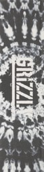 Grizzly Tie Dye Stamp Print Skateboard Grip Tape - black/white v2
