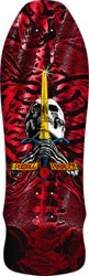 Powell Peralta Geegah Skull & Sword 9.75 Skateboard Deck - red foil