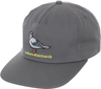 Anti-Hero Lil Pigeon Snapback Hat - charcoal/yellow