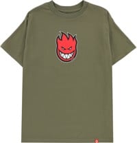 Spitfire Bighead Mid Fill T-Shirt - military green/red-black-white