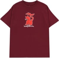 Krooked Kat Serpent T-Shirt - burgundy/red-white-black