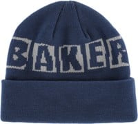 Baker Brand Logo Beanie - navy/grey