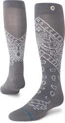 Stance Performance Mid Cushion Merino Wool Snowboard Socks - barrio dark grey