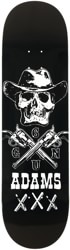 Black Label Adams Sixgun 8.75 Skateboard Deck - black