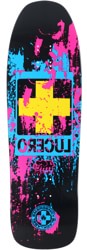 Black Label Lucero Splatter Cross 9.88 Skateboard Deck - black