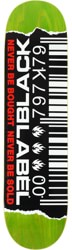 Black Label Ripped Barcode 8.25 Skateboard Deck - green